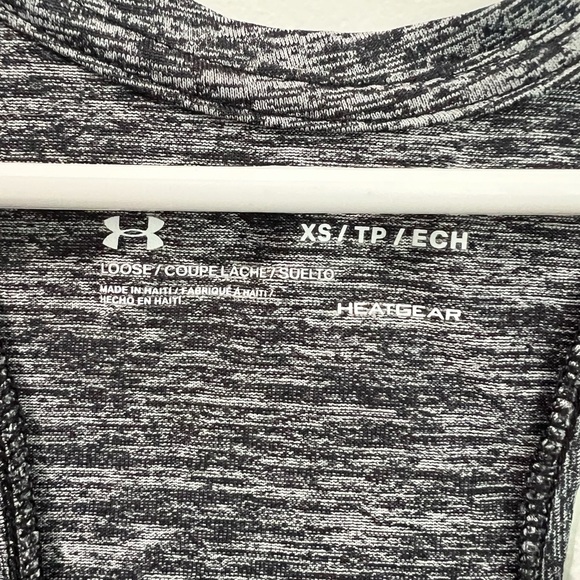 Under Armour Women's Heathered Black Tank Top - Picture 3 of 4